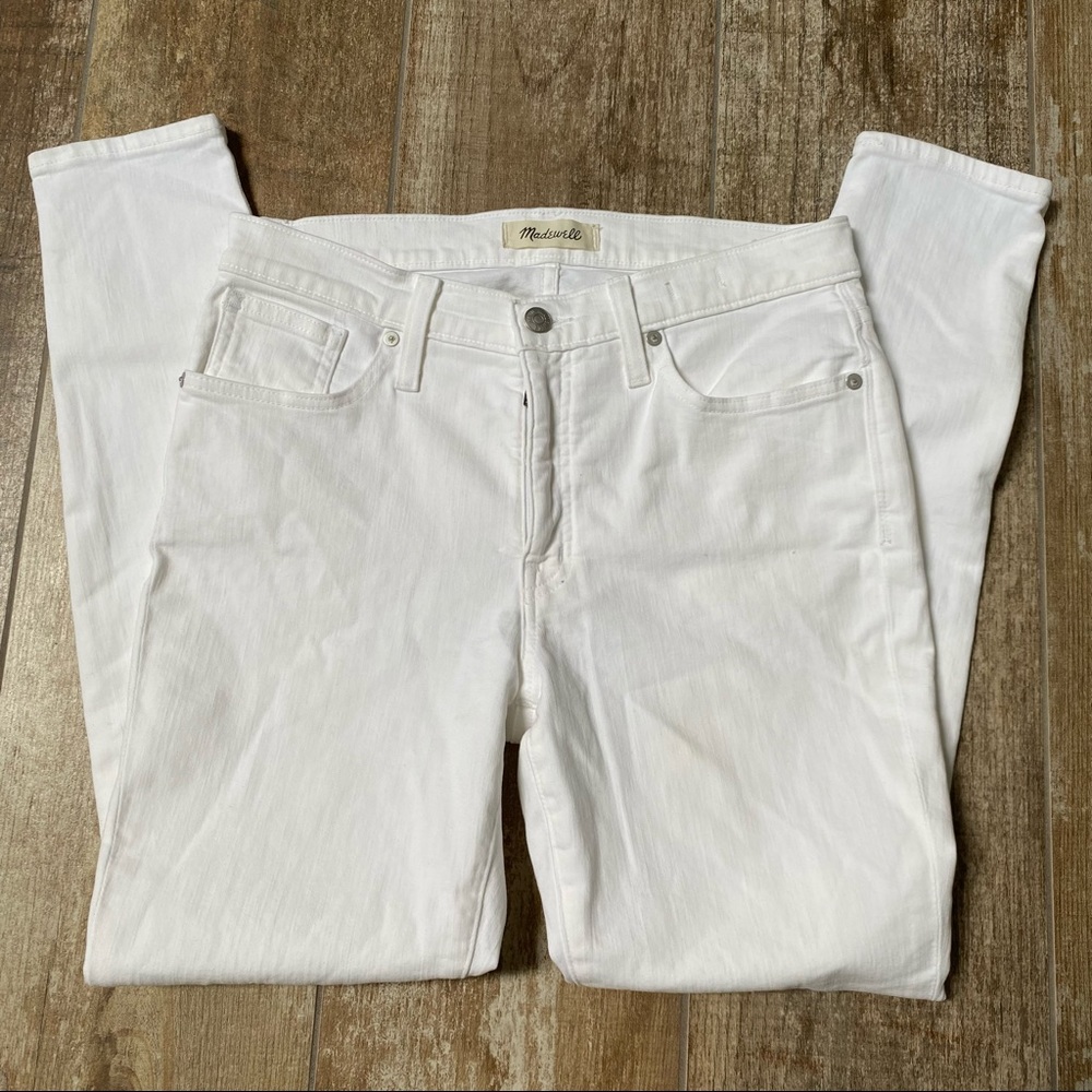Madewell | 9” White High-Rise Skinny Jeans